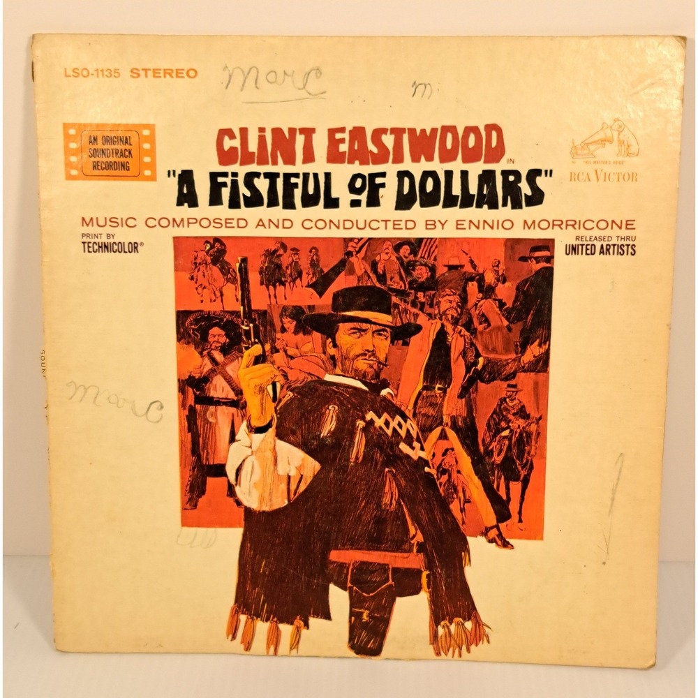 Clint Eastwood A Fistful of Dollars Vinyl LP Soundtrack Ennio Morricone LSO-1135